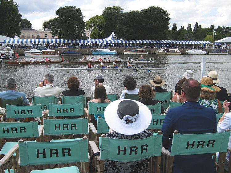 Spectators watching the Henley Royal Regatta during the Season